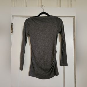 Grey Longsleeve Boatneck Tshirt Size Xsmall